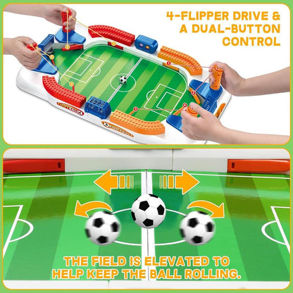 Mini Foosball Table Game for Kids, Soccer Football Game Set for Boys Girls, Indoor Sports Tabletop Board Games for Family & Game Room, Interactive Pinball Toy, Birthday Christmas Gift for Ages 3-12