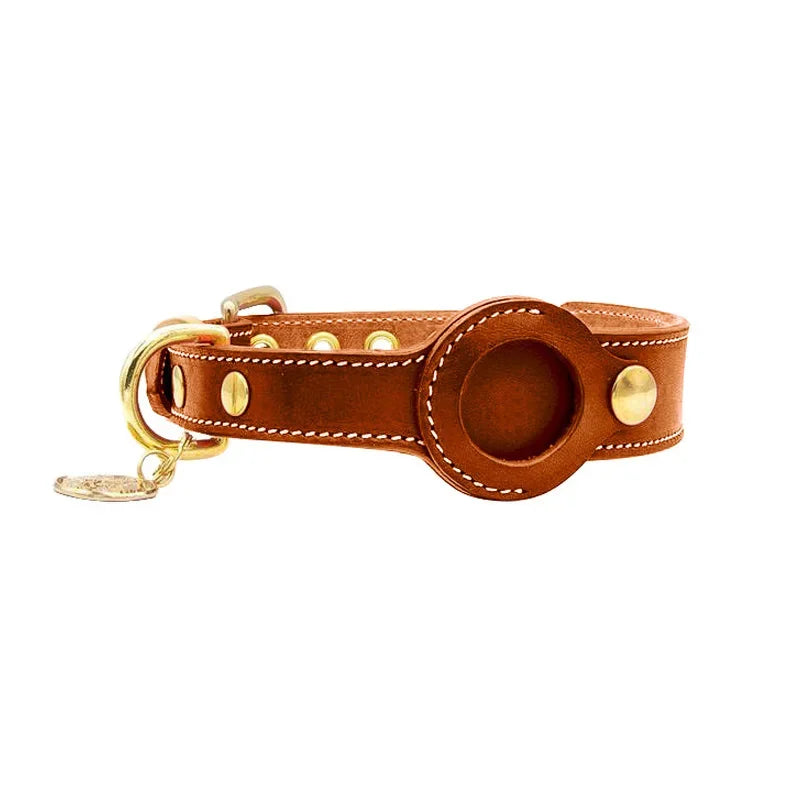 Leather AirTag Pet Collar