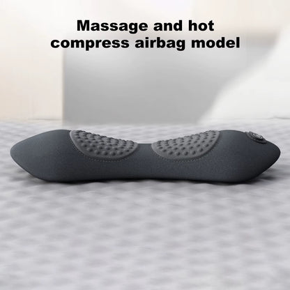 3 in 1 Electric Lumbar Support Pillow with Adjustable Height Back Massager with Heat Back Support Pillow for Lower Back